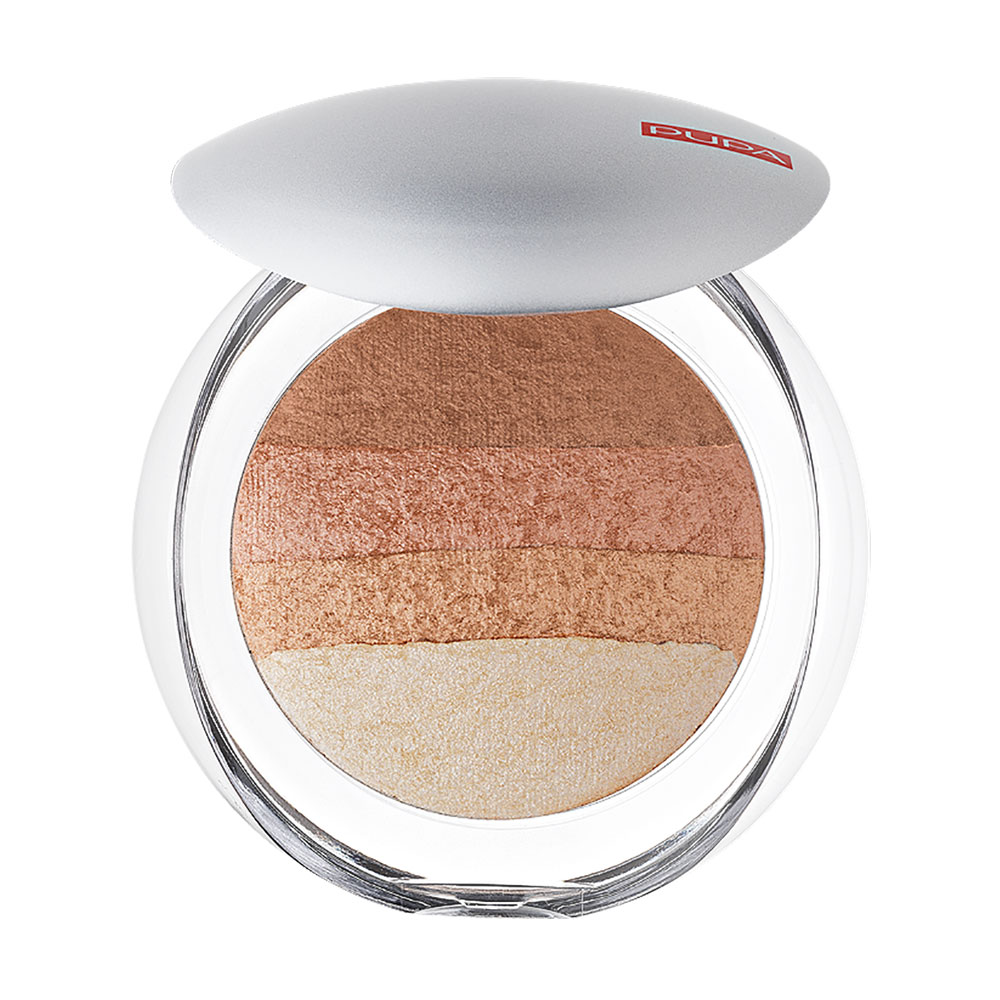 Пудра-рум'яна для обличчя Pupa Luminys Baked All Over Illuminating Blush-Powder 05 Gold Stripes, 9 г